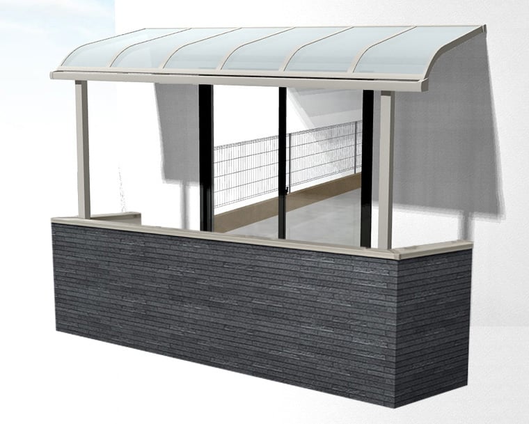 テラスVS 900 R型 造り付け屋根タイプ