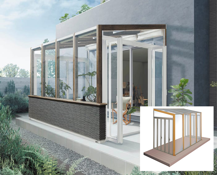 ココマ ガーデンルーム 600タイプ デッキ仕様