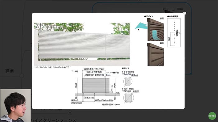 フェンスAB YL1型