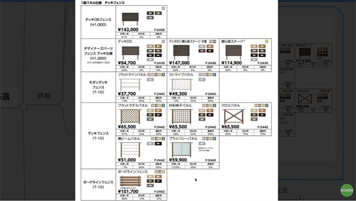 デッキフェンス