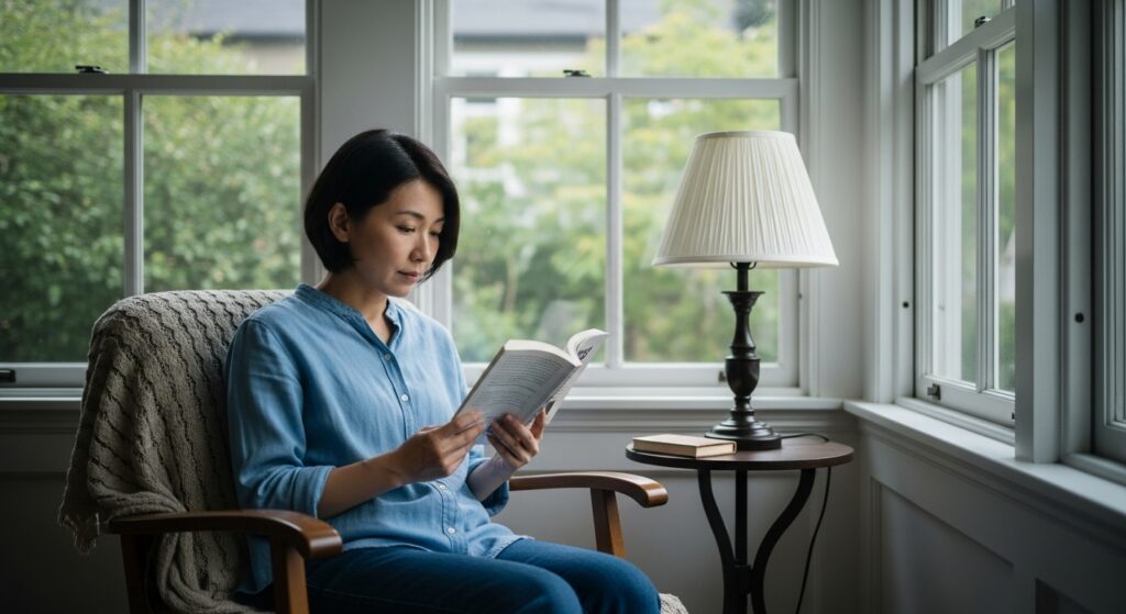直射日光ではない「安定した光」。趣味や読書に最適な理由