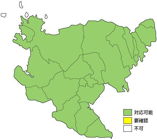 佐賀県の設置対応マップ