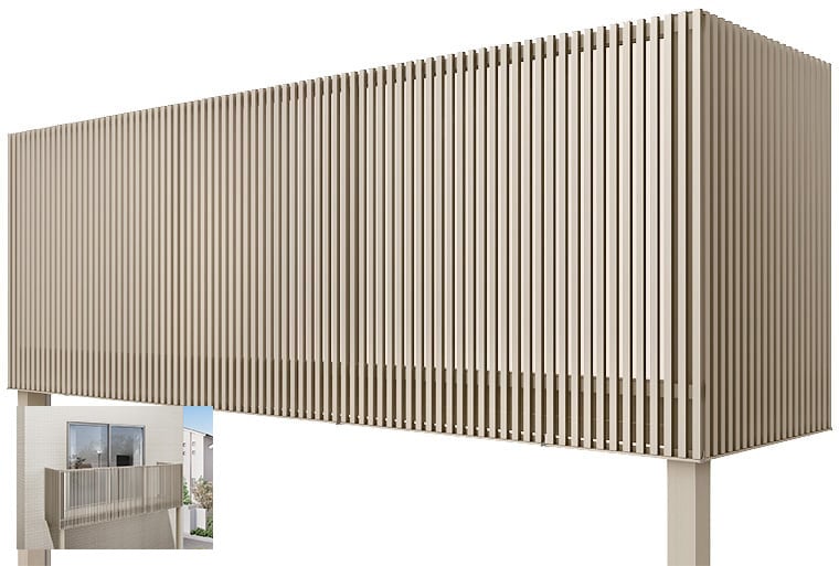 ビューステージ Hスタイル 縦スリット <柱建て式>