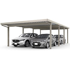 カーポートSW 1500 2台用 縦連棟
