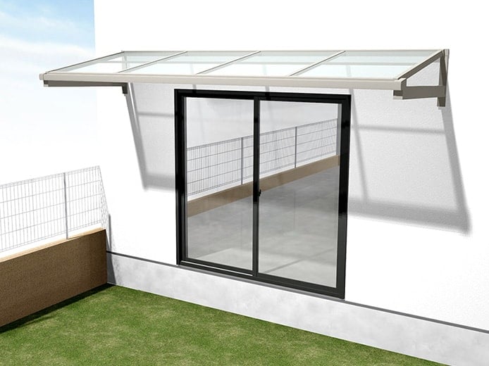 通販販売 テラス屋根 DIY リクシル スピーネ ロング柱 1.5間×8尺