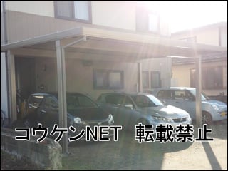 山形県Ｋ様 テリオスポートⅢ 3000 2台用 ワイド 柱4本 施工例