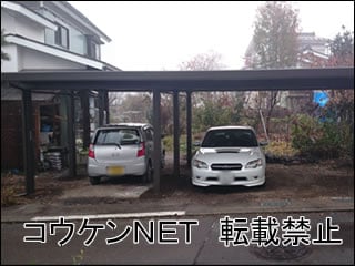 長野県Ｍ様 テリオスポートⅢ 4500 9本柱 3台用 施工例
