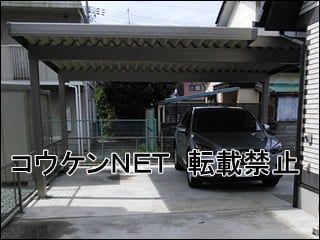 宮崎県Ｋ様 テリオスポートⅢ 3000 2台用 単体 4本柱 施工例