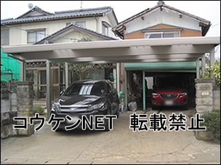新潟県Ｉ様 テリオスポートⅢ 3000 2台用 柱6本 施工例