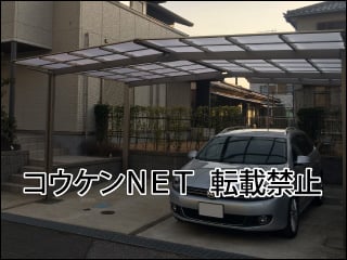 千葉県Ｋ様 ネスカF 2台用 M合掌（1+1台）片側延長 施工例