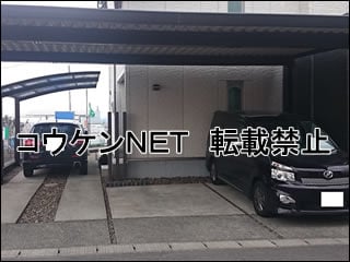 大分県Ｍ様 テリオスポートⅢ 1500 3台用（柱4本） 施工例