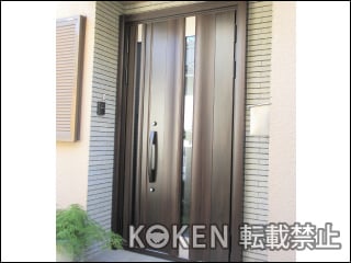 東京都Ｍ様 リシェント 玄関ドア3 高断熱仕様 親子 12N型 施工例