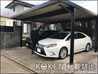 千葉県袖ケ浦市Ｅ様 テリオスポートⅢ 1500 2台用 施工例