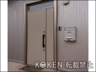 岐阜県Ａ様 リシェント 玄関ドア3 17N型 ＜親子ランマ付き＞ 施工例