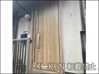 東京都世田谷区Ｋ様 リシェント 玄関ドア3 M17型 断熱仕様（k4） 施工例