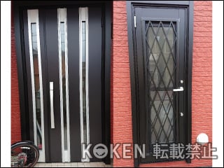 広島県Ｙ様 リシェント 玄関ドア3 M24型 親子 施工例