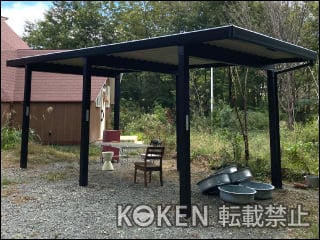 山梨県北杜市Ｍ様 カーポートST 1台用 奥行延長 施工例