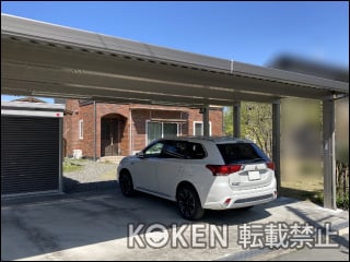 滋賀県高島市Ｈ様 カーポートST 3000 3台用 施工例