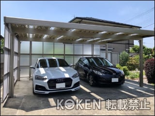 埼玉県所沢市Ｓ様 カーポートSW 900タイプ 2台用 施工例