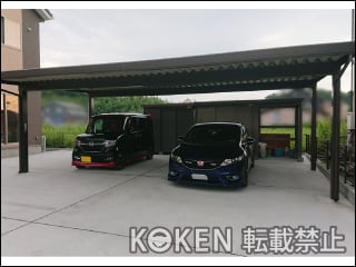 宮城県亘理郡亘理町Ａ様 カーポートSW 1500 3台用 施工例